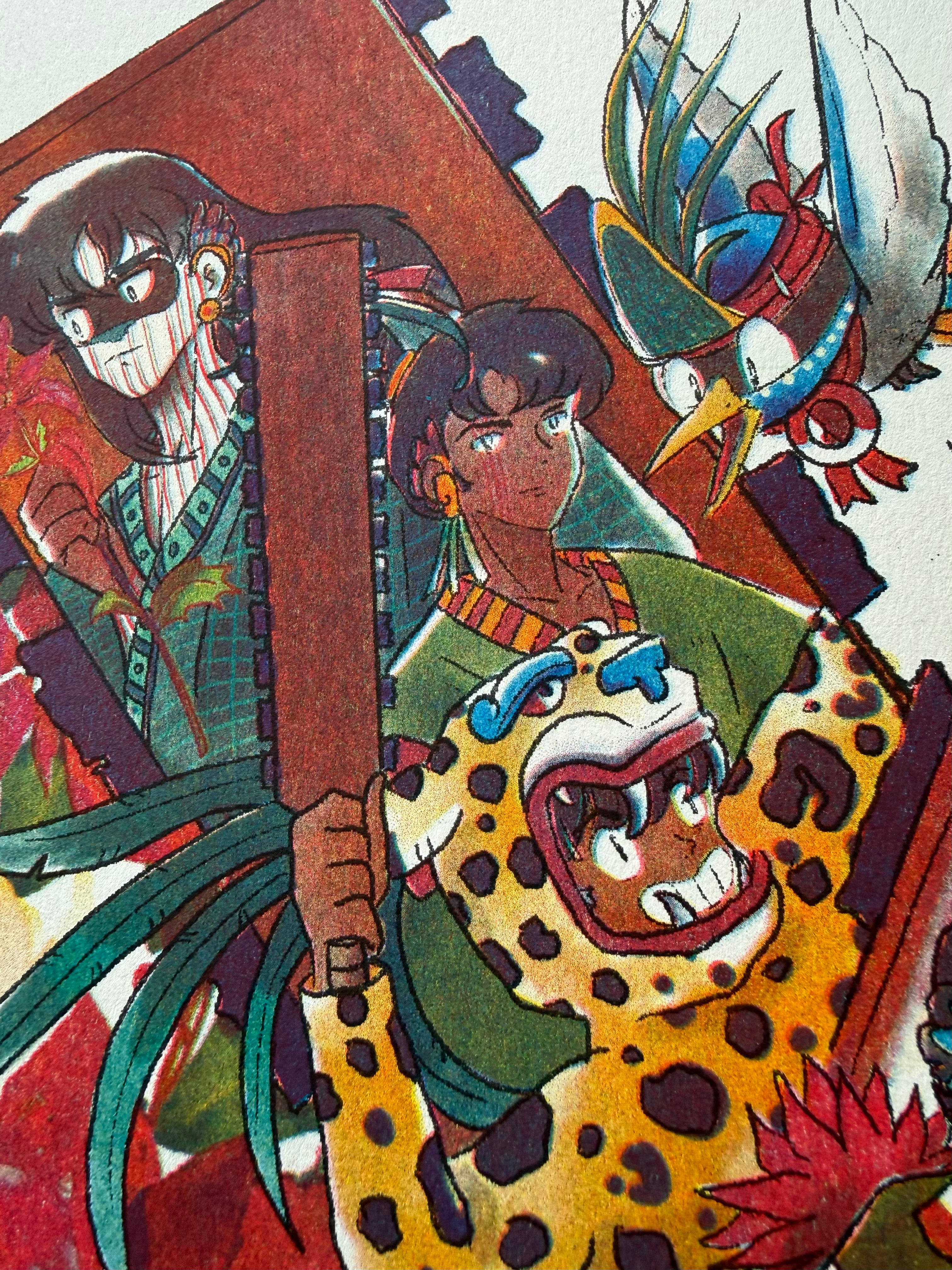 CUETLAXÓCHITL - Limited Edition Risograph Print I Te-Qu × Mr. Pintamuro